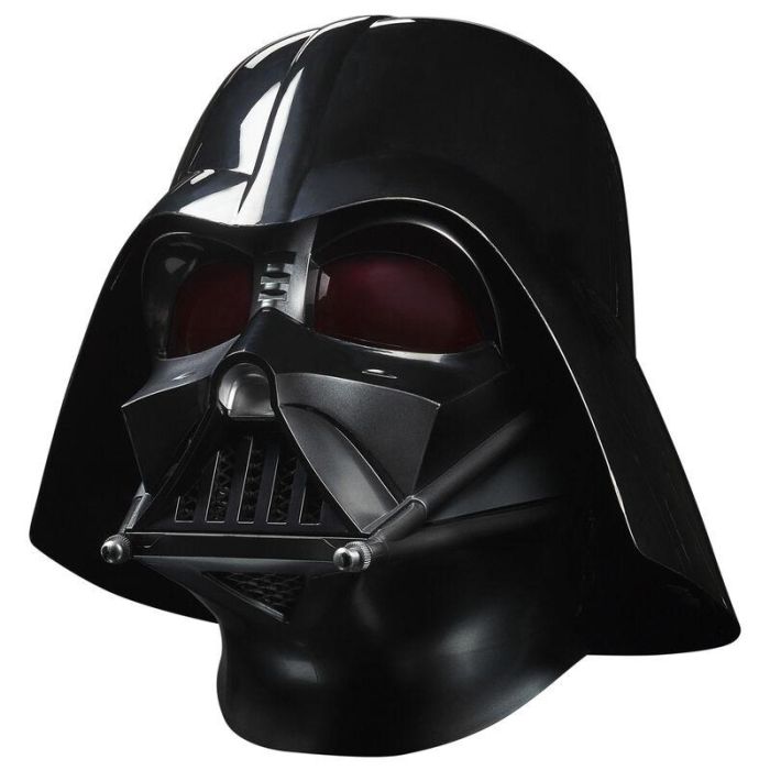 Hasbro F5514 Casco Electrónico Premium Darth Vader Star Wars: Sonidos de Respiración, Inspirado en Obi-Wan Kenobi, con Base