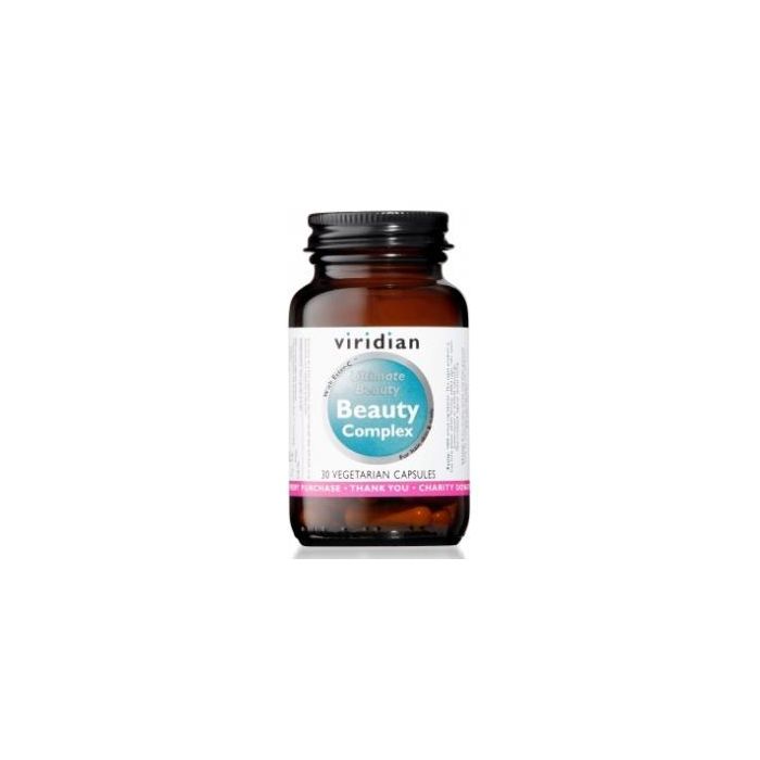 VIRIDIAN Beauty Complex Pelo Piel Uñas, 30 Cápsulas Veganas con Ester-C y Biotina, Vitaminas y Minerales
