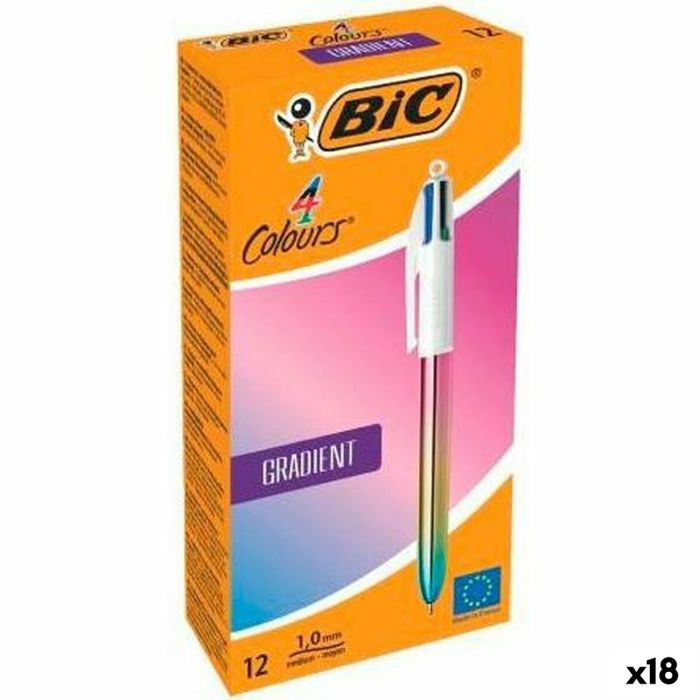 Set de Bolígrafos Bic GRADIENT Multicolor 0,32 mm (18 Unidades) (12 Piezas) 0 Set de Bolígrafos Bic GRADIENT Multicolor 0,32 mm (18 Unidades) (12 Piezas) 0
