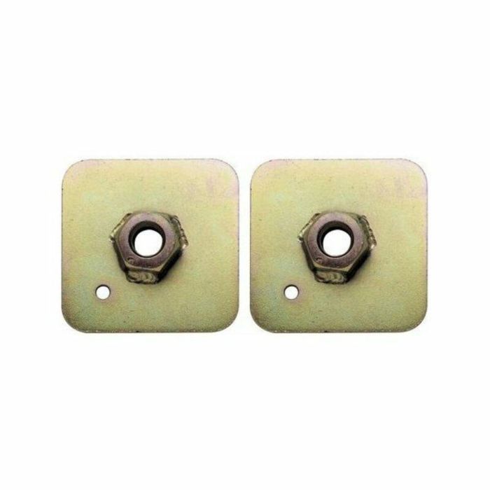 Sabelt SBCCMI0016 Placa Trasera para Eye-Perno con Tuerca Soldada 40 mm, Rosca 7/16 UNF, 65x65x3 mm, Homologación FIA
