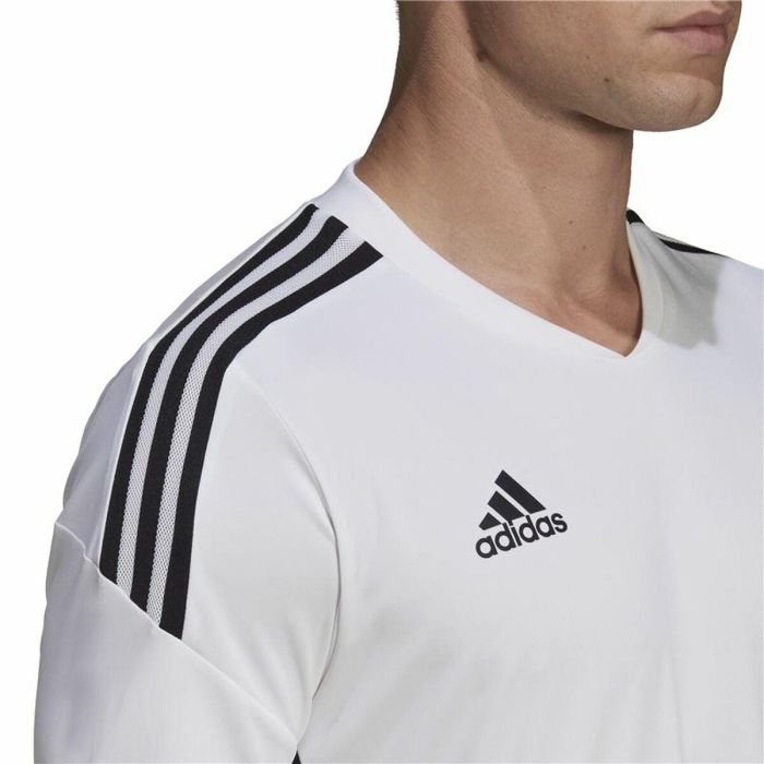 Camiseta de Fútbol de Manga Corta Hombre Adidas Con22 Blanco 3