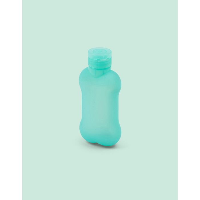 United Pets Bon Ton Pi Botella de Agua 100 mL Aquamarina de Silicona con Válvula Antigoteo 2