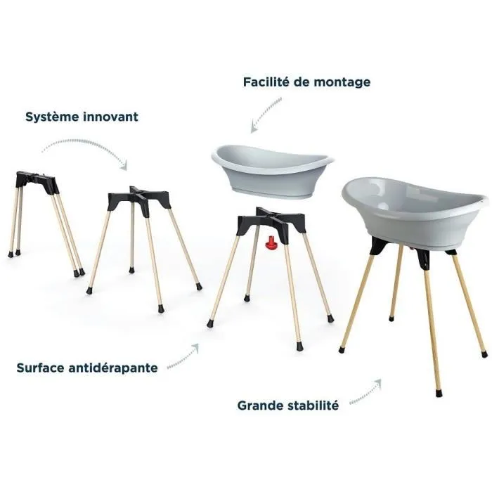 Thermobaby Pack de Baño VASCO 9 en 1 - Charm Grey 1 Thermobaby Pack de Baño VASCO 9 en 1 - Charm Grey 1