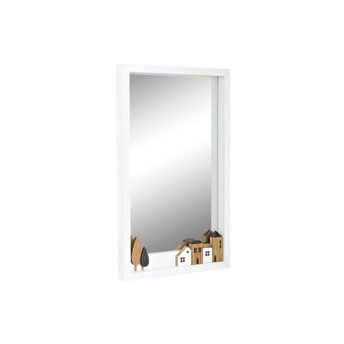 Espejo de pared DKD Home Decor Blanco Casas Urbano 36 x 4 x 60 cm Espejo de pared DKD Home Decor Blanco Casas Urbano 36 x 4 x 60 cm