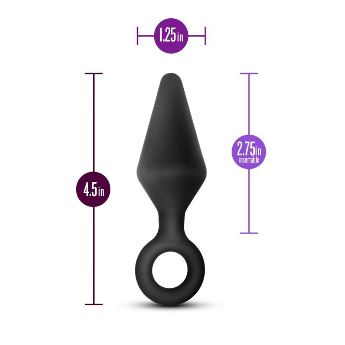 Plug Anal Blush Adventures Negro (11,4 cm) (6,9 cm) 4 Plug Anal Blush Adventures Negro (11,4 cm) (6,9 cm) 4