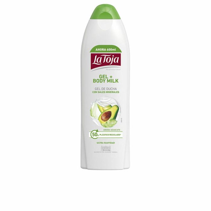 La Toja Gel Ducha + Body Milk Aguacate 600ml - Hidratación Profunda, pH Neutro y 92% Ingredientes Naturales para Piel Suave