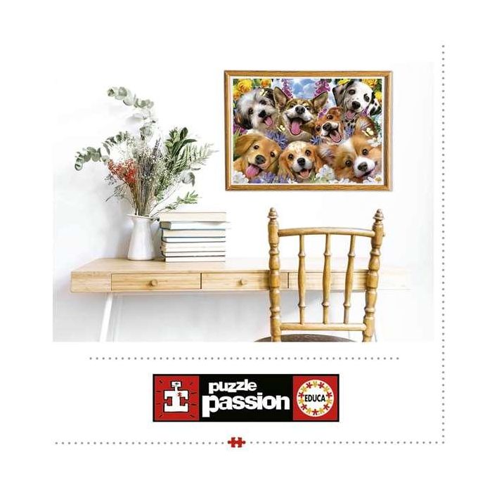 Puzzle 1000 piezas selfie de perritos 3 Puzzle 1000 piezas selfie de perritos 3