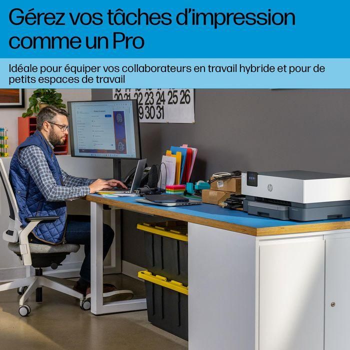 HP 5A0S3B Impresora Inyección Tinta Color Profesional OfficeJet Pro 9110B WiFi Dual Dúplex Auto 22 ppm Seguridad Wolf Pro Blanca 10