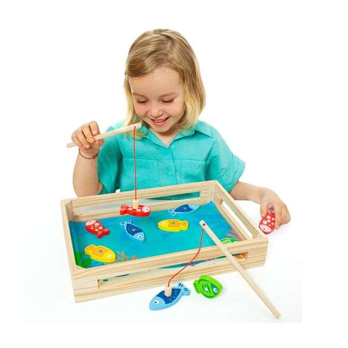 Juego de pesca de madera. 22x22x8.50cm 1 Juego de pesca de madera. 22x22x8.50cm 1