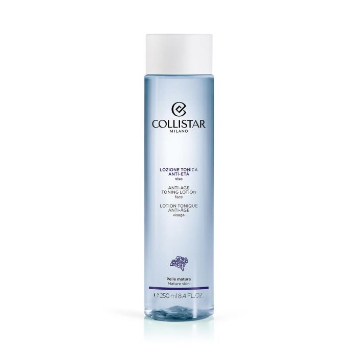Collistar Loción Tónica Antiedad Hidratante y Tonificante Pieles Sensibles con Activos Botánicos y Prebiótico Vegana 250 ml