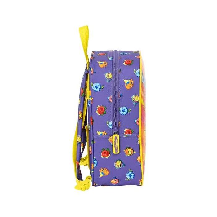 Mochila Escolar SuperThings Guardians of Kazoom Amarillo Morado 22 x 27 x 10 cm 5