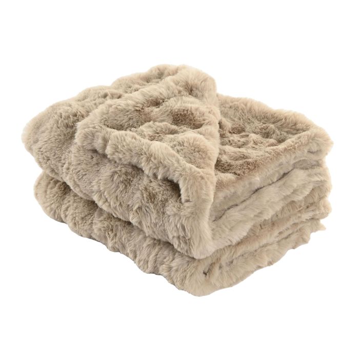 Manta Urban DKD Home Decor Beige 170 x 130 cm (2 Unidades) 0 Manta Urban DKD Home Decor Beige 170 x 130 cm (2 Unidades) 0
