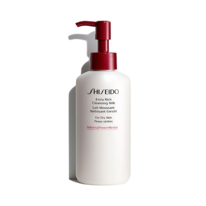 Shiseido Leche Limpiadora Facial Extra Rica, para Pieles Secas o Muy Secas, 125 ml - Limpia Profundamente, Suaviza e Hidrata la Barrera Natural
