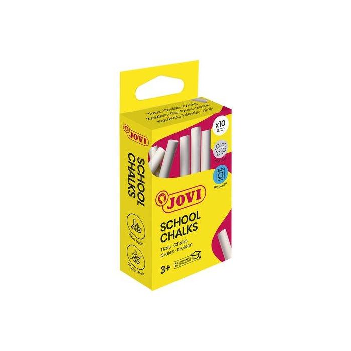Jovi Tizas Classcolor School Antipolvo Blanco 80 mm Caja 10 Ud