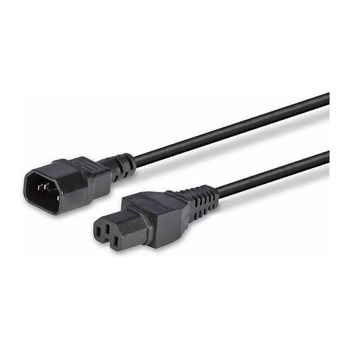 Lindy Cable de Alimentación IEC C14 a IEC C15 'Hot Condition' de 2m, Negro