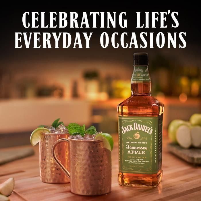 Jack Daniel's - Licor de whisky con sabor a manzana - 35.0% Vol. - 70 cl 3