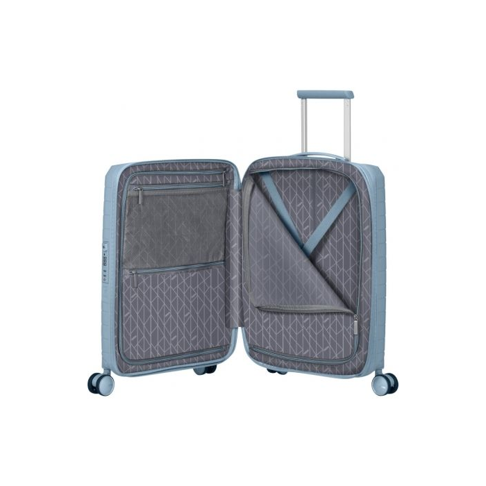 Maleta de Cabina American Tourister FastForward Spinner Expansible 55cm/ 55x40x23cm/ 4 Ruedas/ Azul 2
