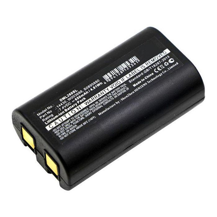 CoreParts Battery for M&DYMO Printer 4.8Wh Li-ion 7.4V 650mAh Black, 14430, 1758458 S0895880 260P, 280, LabelManager 260, LabelManager 260P, LabelManager 280, LabelManager PnP CoreParts Battery for M&DYMO Printer 4.8Wh Li-ion 7.4V 650mAh Black, 14430, 1758458 S0895880 260P, 280, LabelManager 260, LabelManager 260P, LabelManager 280, LabelManager PnP