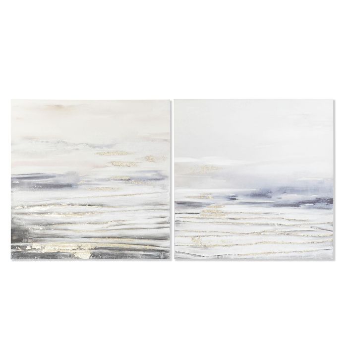 Cuadro Moderno DKD Home Decor Azul Gris 3.7 x 90 x 90 cm (2 Unidades) Cuadro Moderno DKD Home Decor Azul Gris 3.7 x 90 x 90 cm (2 Unidades)