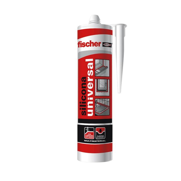 Silicona universal gris f98648 fischer 280 ml