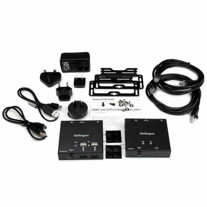 Adaptador HDMI Startech ST121USBHD WUXGA Negro 50 m 4 Adaptador HDMI Startech ST121USBHD WUXGA Negro 50 m 4