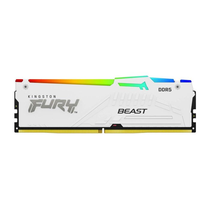 Kingston Fury Beast 64GB (2x32GB) 6000MT/s DDR5 CL30 DIMM Kit White RGB AMD EXPO