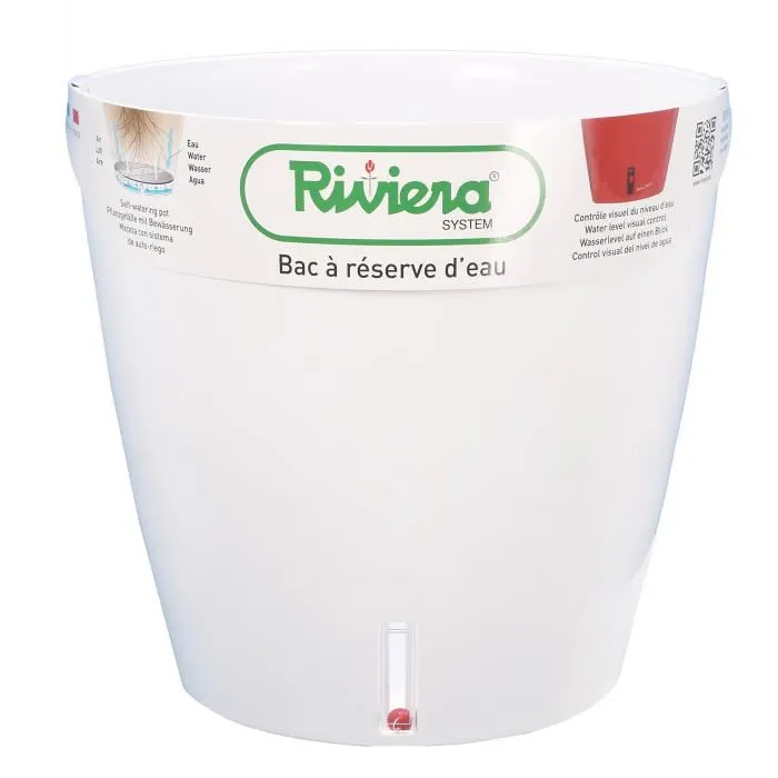 Riviera Depósito de agua Redondo Ø 36 x H 33 cm Blanco