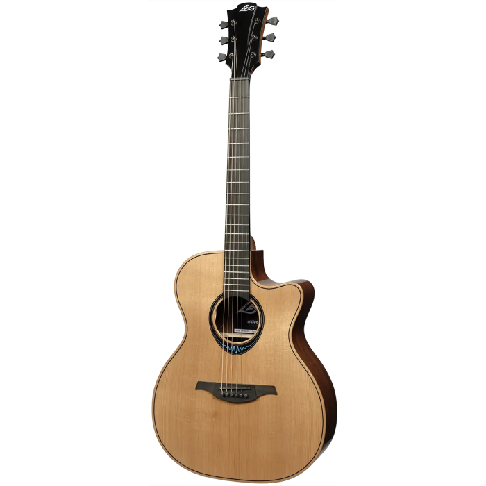 LAG Guitarra Acústica Auditorium Cutaway A/E Blue Wave 2 Lag 2
