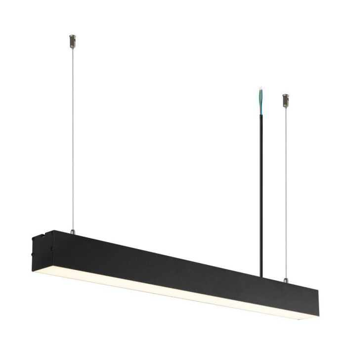 Philips [1916-NSLNL600MM-P-WW] Luminaria Lineal LED 20W 60cm 2700K IP40 Negro Diseño Moderno con Suspensión para Oficinas y Comercio 1