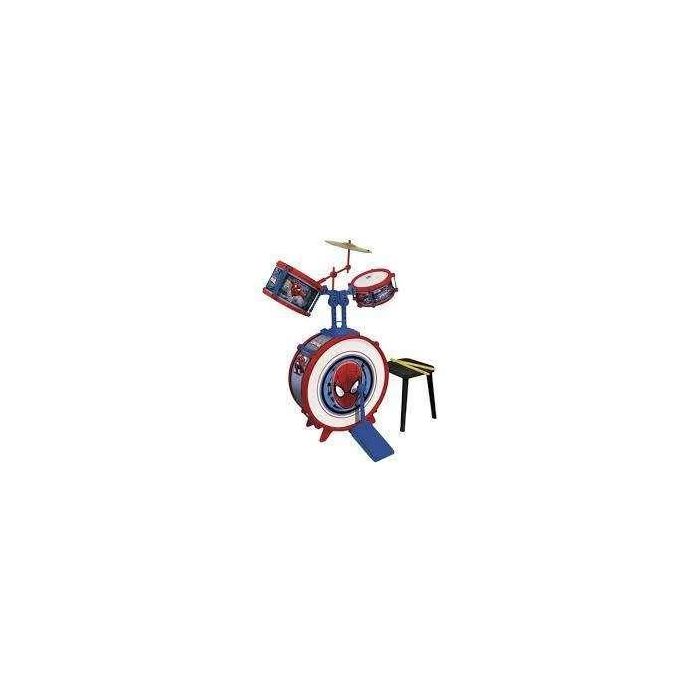 Bateria spiderman 3 elementos c/ banqueta 75x50x54