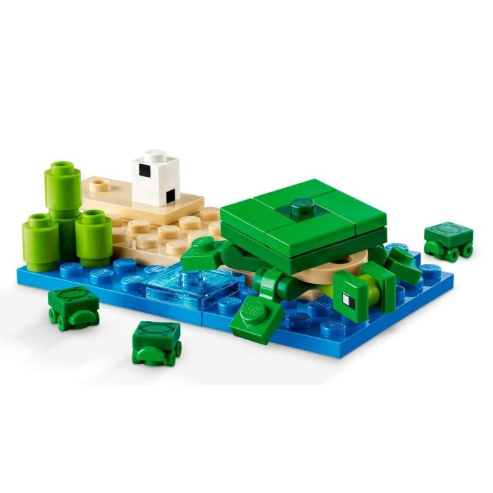 LEGO 21254 Minecraft Turtle Beach House, Juguete con Accesorios, Minifiguras de Personajes de Videojuegos 6