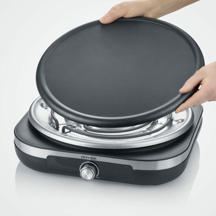 Severin CM 2199 Crepes Maker Plancha para Crepes con Diámetro de 38 cm Color Negro 7