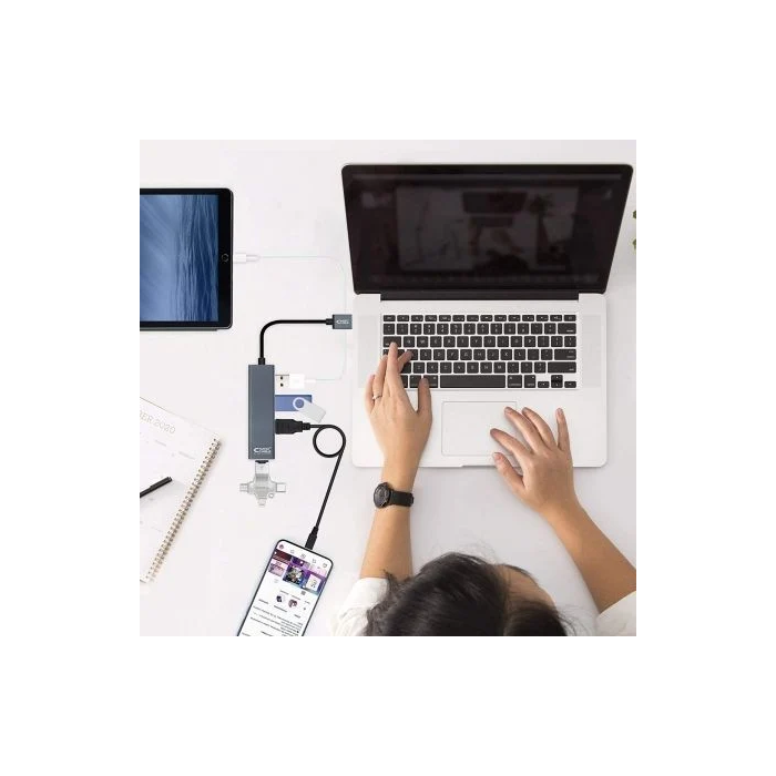 Hub USB 4 Puertos NANOCABLE 10.16.4402 USB 3.0 4