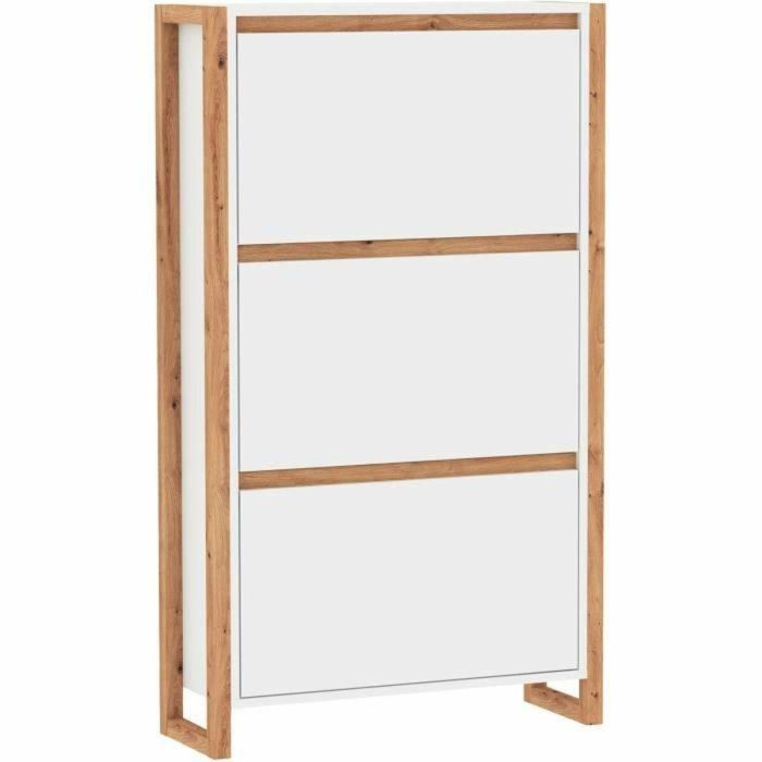 Denver Zapatero 49A DENVER003994 Blanco / Roble 70 x 25 x 125 cm 0 Denver Zapatero 49A DENVER003994 Blanco / Roble 70 x 25 x 125 cm 0