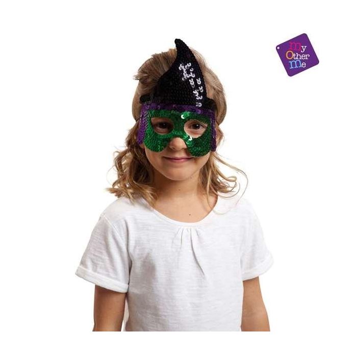 My Other Me Antifaz de Bruja con Lentejuelas Talla Única