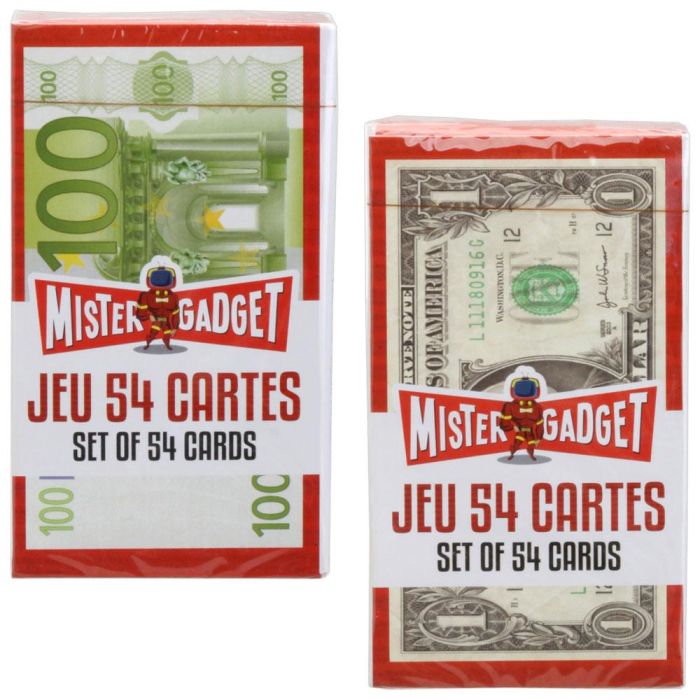 Baraja 54 Cartas Billetes Mister Gadget 2