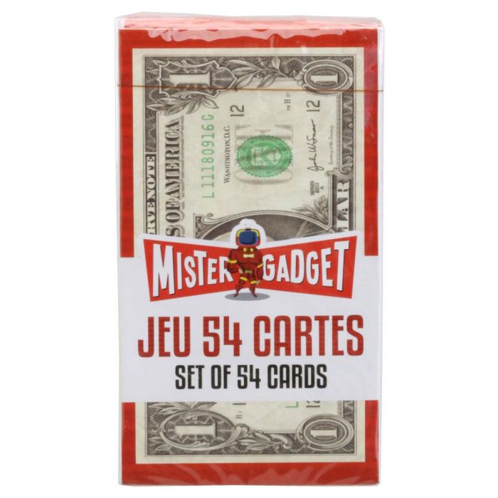 Baraja 54 Cartas Billetes Mister Gadget 4