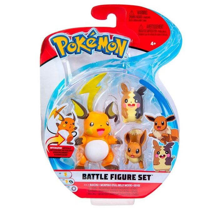 Jazwares Figura Pokemon Multipack 3 Aleatorio - Pack de 3 Figuras Poderosas, 4 Surtidos Diferentes 2