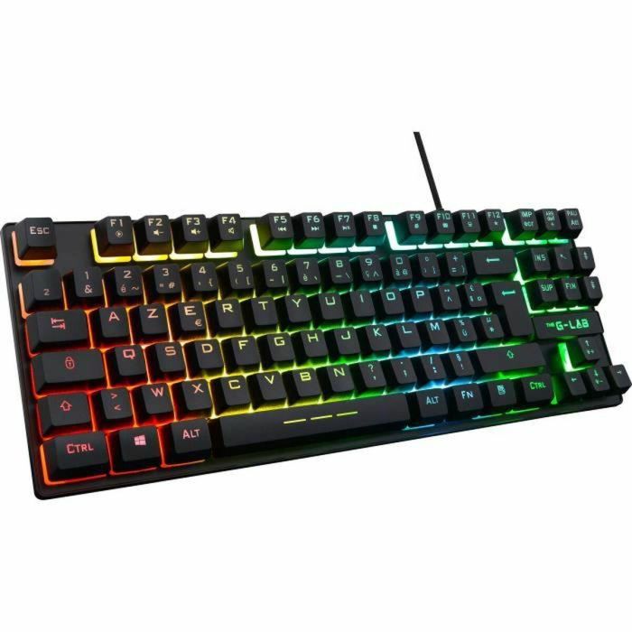 The G-Lab Keyz CAESIUM-TKL Teclado Gaming AZERTY TKL Membrana Retroiluminado RGB Negro, Anti-Ghosting, Macros, Multiplataforma 2 The G-Lab Keyz CAESIUM-TKL Teclado Gaming AZERTY TKL Membrana Retroiluminado RGB Negro, Anti-Ghosting, Macros, Multiplataforma 2