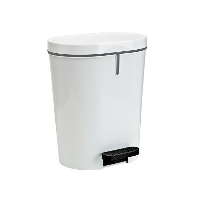 Denox Papelera Con Pedal 25 L Blanca