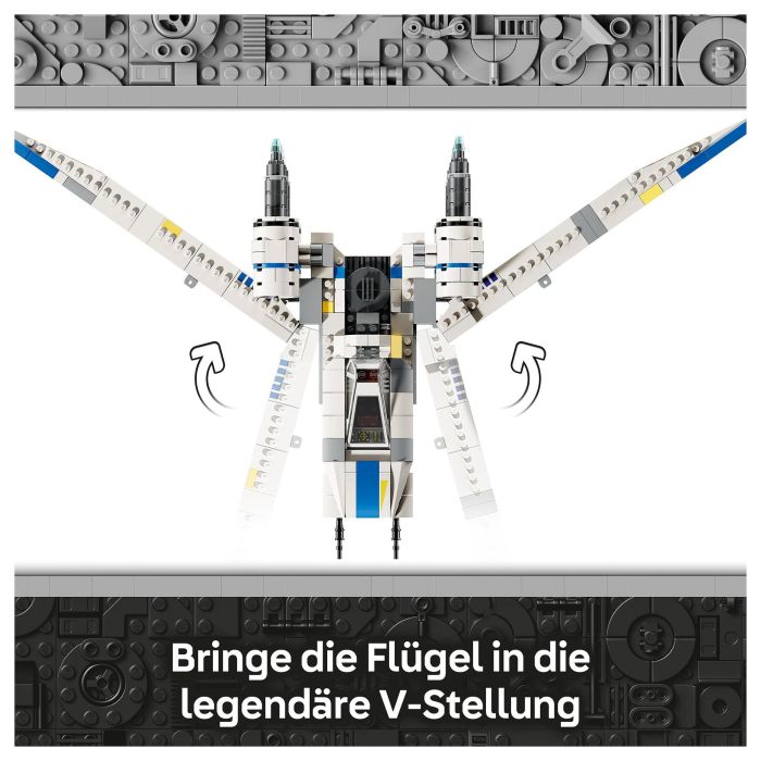 Lego Star Wars 75399 Caza Estelar Ala-U de la Alianza Rebelde Andor Set de Construcción para Niños de 8 Años en Adelante