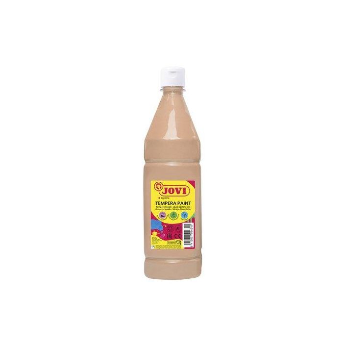 Jovi Témpera Líquida Paint Carne 1000 mL - Base Agua, Alto Poder Cubriente, Secado Rápido, Colores Intensos