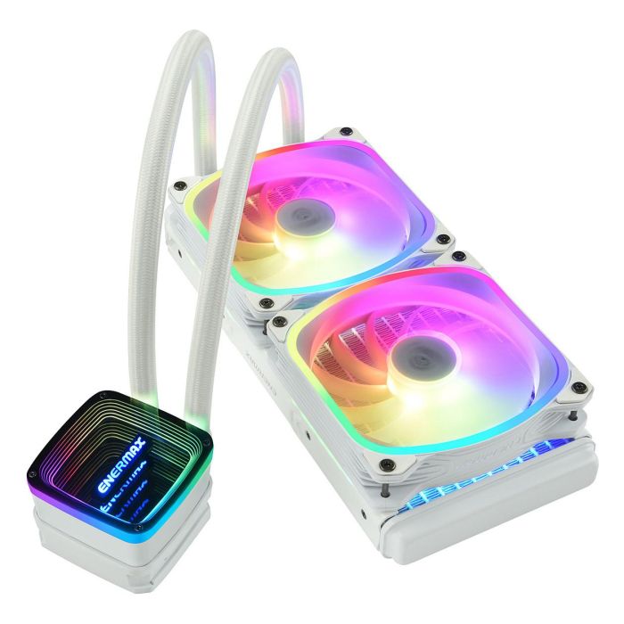 Enermax Kit Refrigeración Líquida Aquafusion ADV ELC-AQFA240-SQA-W 240mm Blanco 2 Ventiladores 12cm 4