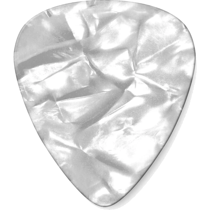 Dunlop Pack 12 Púas Genuine Celluloid Thin Blanco Perlado 2
