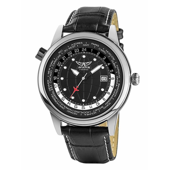 Reloj Hombre Aviator AVW6975G354 Negro 8 Reloj Hombre Aviator AVW6975G354 Negro 8