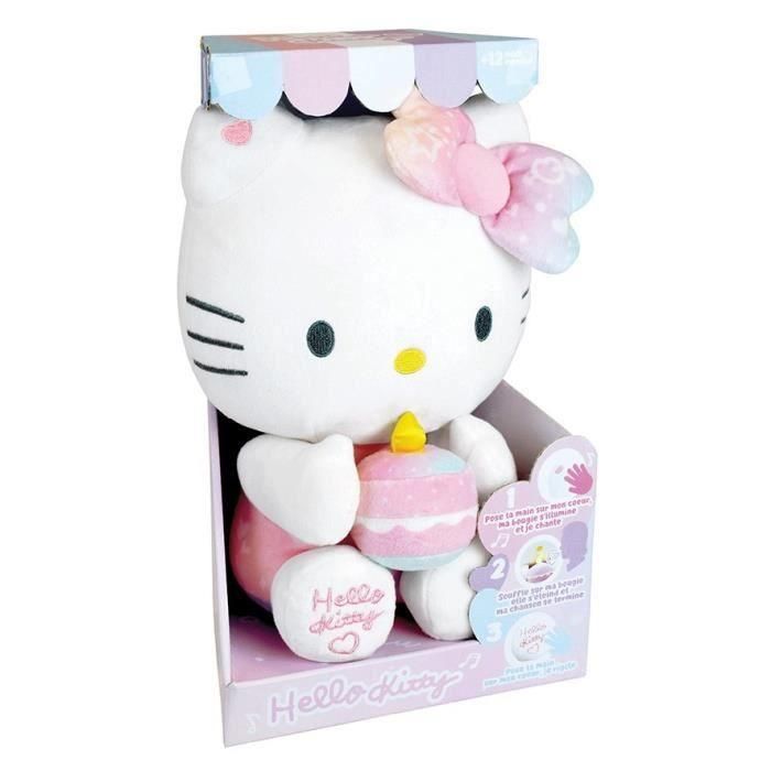 Peluche Interactivo Cumpleaños Hello Kitty +/- 26 cm - JEMINI - Música, vela y risas interactivas. 2