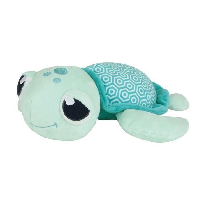 Peluche Tortuga Luminosa Natural Caparazón Ma Petite +/- 25 cm - JEMINI - Recargable con luz, funciona sin pilas.