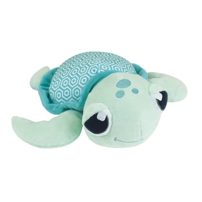 Peluche Tortuga Luminosa Natural Caparazón Ma Petite +/- 25 cm - JEMINI - Recargable con luz, funciona sin pilas. 5