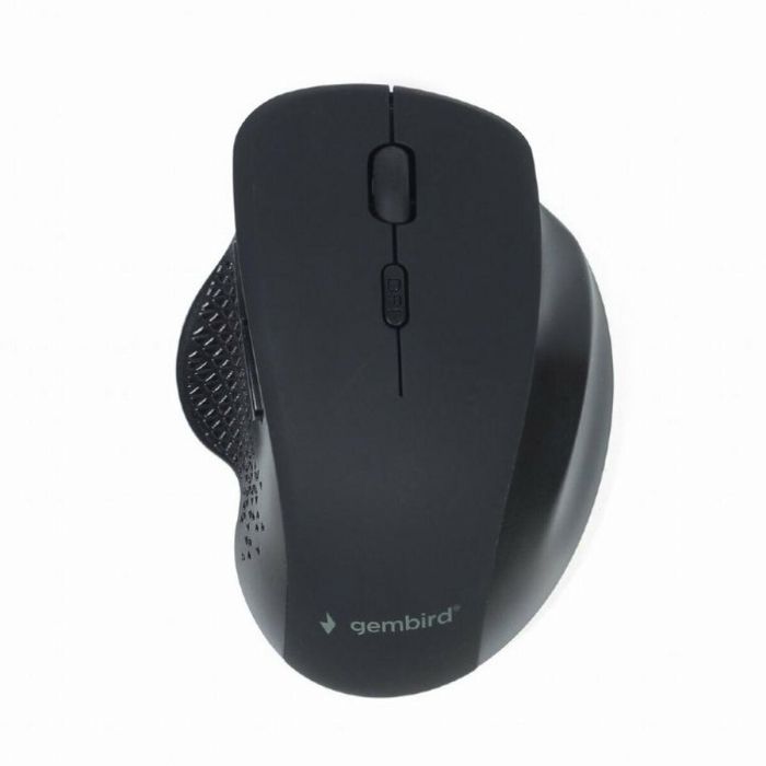 Gembird MUSW-6B-02 Ratón de Oficina Inalámbrico RF Óptico de 1600 DPI para Mano Derecha, con 6 Botones y Rueda de Desplazamiento, Color Negro Gembird MUSW-6B-02 Ratón de Oficina Inalámbrico RF Óptico de 1600 DPI para Mano Derecha, con 6 Botones y Rueda de Desplazamiento, Color Negro