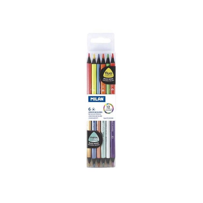 Lapices Milan Fluor&Metal Caja De 6